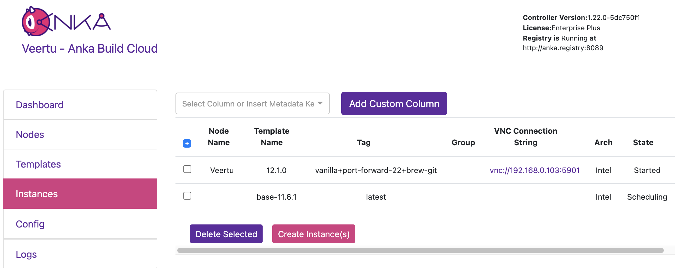 arch instances example