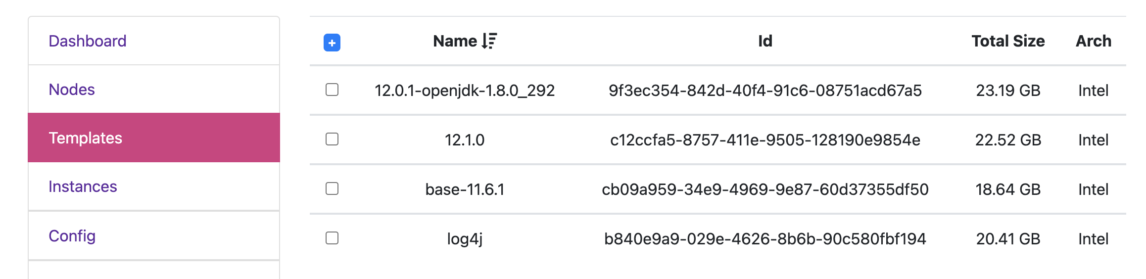 arch templates example